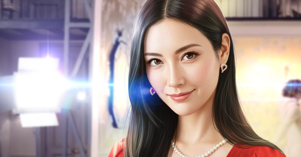 TVCM用女性人物カットのフォトリアル絵コンテサンプル